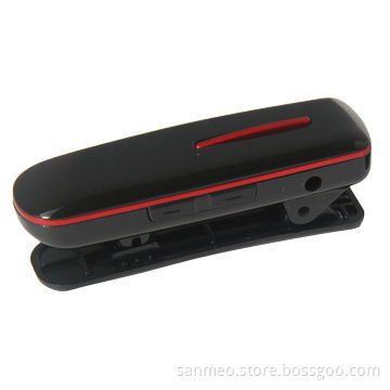 Bluetooth Headset, NFC Function, A2DP, Vibrating Alert, Clip-on On Clothes, Multiple Connections